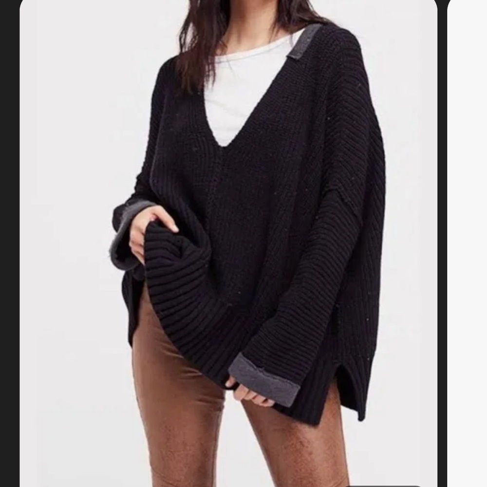 Free people take over me oversized sweater